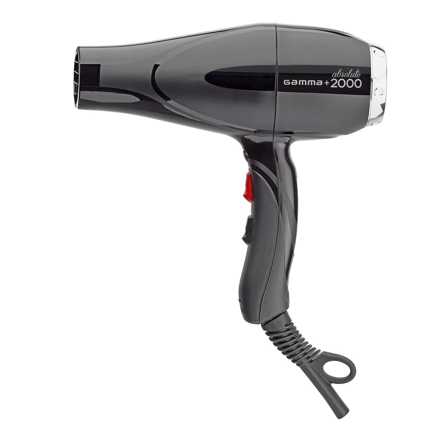 Gamma+ Absolute 2000 Professional Tourmaline Ionic Hair Dryer - Unisex with 2 Concentrator Nozzles