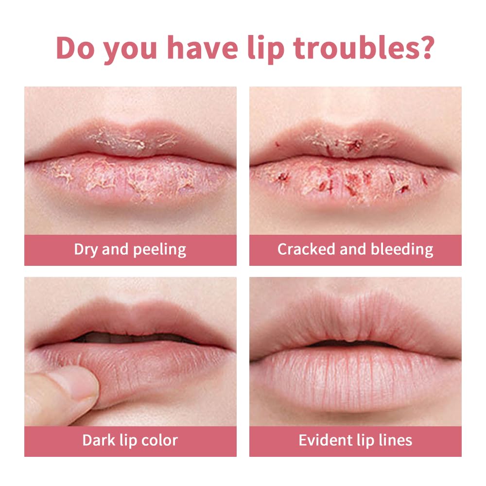 2PCS Honey Lipstick | Tinted Lip Balm for All Skin Tones - Hydrating & Nourishing Moisture (Pink)