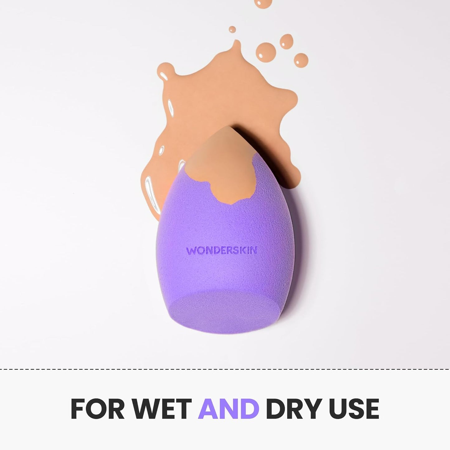 Wonderskin Curve Blender - Ergonomic Makeup Sponge for Seamless Blending & Contouring | Ideal for Foundation, Creams & Powders