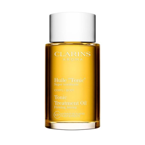 Clarins Tonic Body Treatment Oil - Improve Skin Elasticity & Firmness | Natural Plant Extracts | 3.4 Fl Oz