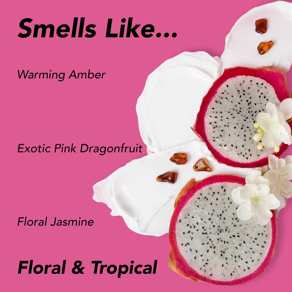 Holler and Glow Body Butter - Bondi Pink Dragonfruit Scented Moisturizer for Extremely Dry Skin | 5.29 Oz