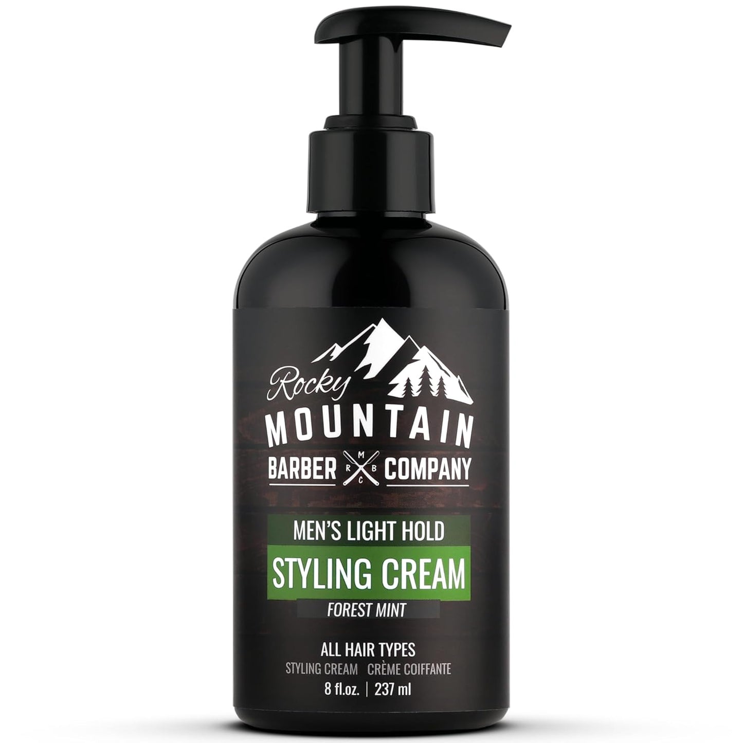 Skiennix Men's Hair Styling Cream - Quick Styling with Light Hold & Low Shine - 8 oz | All Hair Types, White