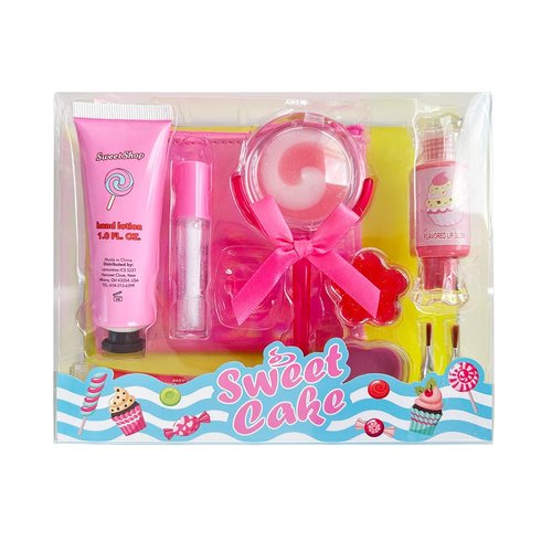 M&U MAKE YOU UP Lip Gloss Set - 11-Piece Girls' Lip Care Collection with Ice Cream & Lollipop Designs