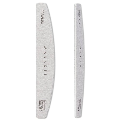 Makartt Nail File, 100/180 Grit Nail Files for Natural Nails, Professional Strong Emery Boards for Nails Doubled Sides Washable Fingernail Files Manicure Tool Set(Zebra-2pcs Trial Set)