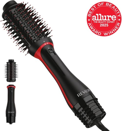 REVLON One Step Volumizer Plus Hair Dryer & Styler - Effortless Volume & Styling Control | Travel-Friendly Black