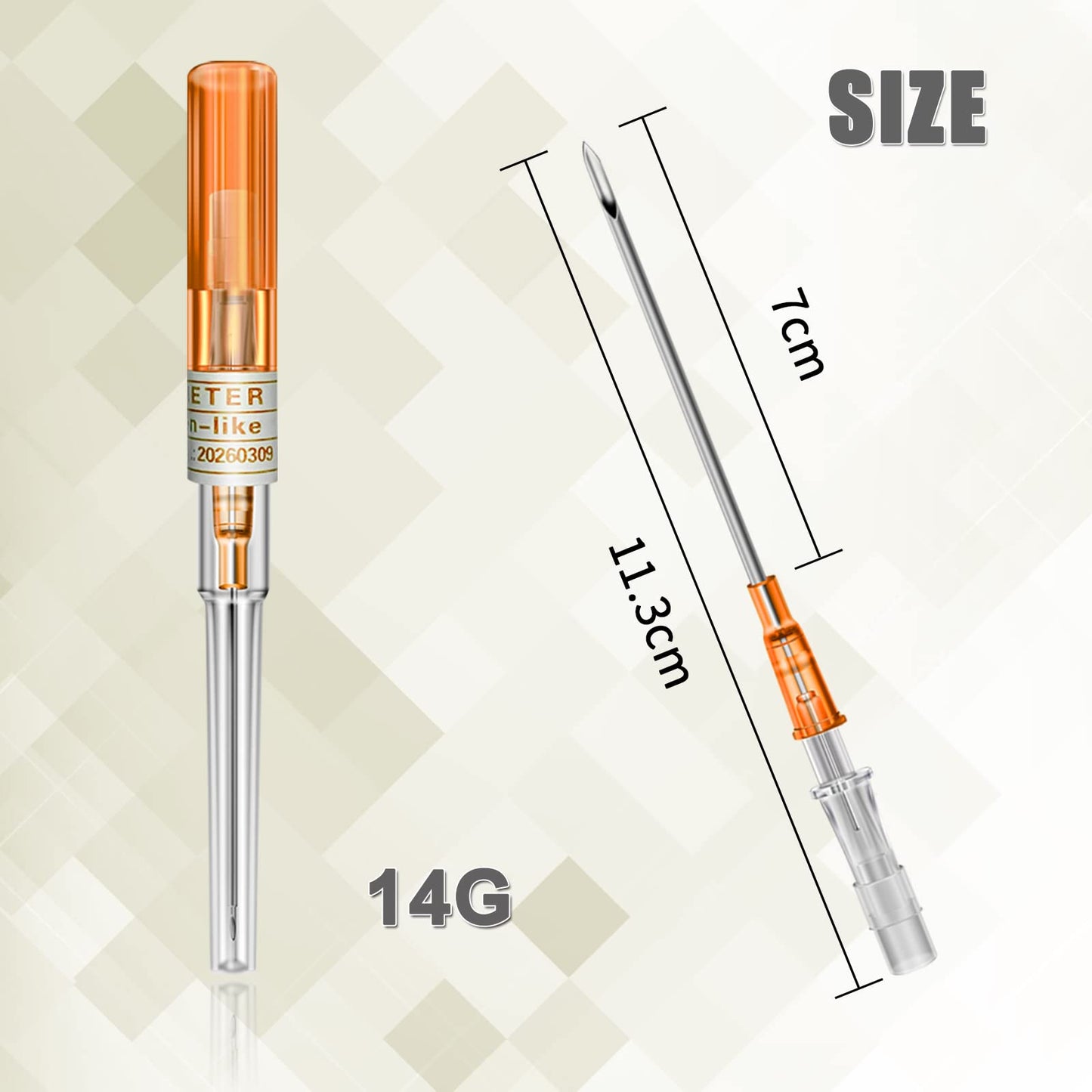 Catheter Needles - Autdor 50Pcs Piercing Needles 14 Gauge IV Catheter Needles Ear Nose Piercing Needles Stainless Steel Hollow Needles for Ear Nose Lip Tongue Belly Navel Nipple Cartilage Piercing Kit