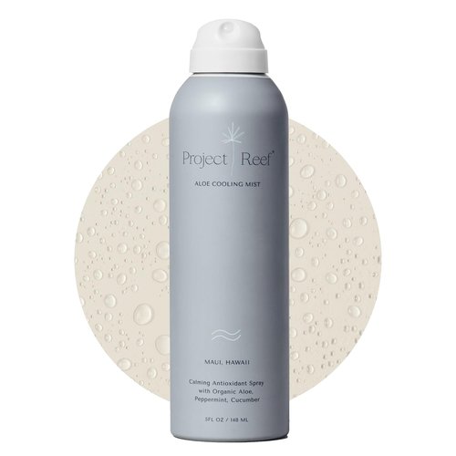 Project Reef Aloe Cooling Mist - Vegan Hydrating After-Sun Spray with Organic Aloe Vera & Peppermint | 5 fl oz