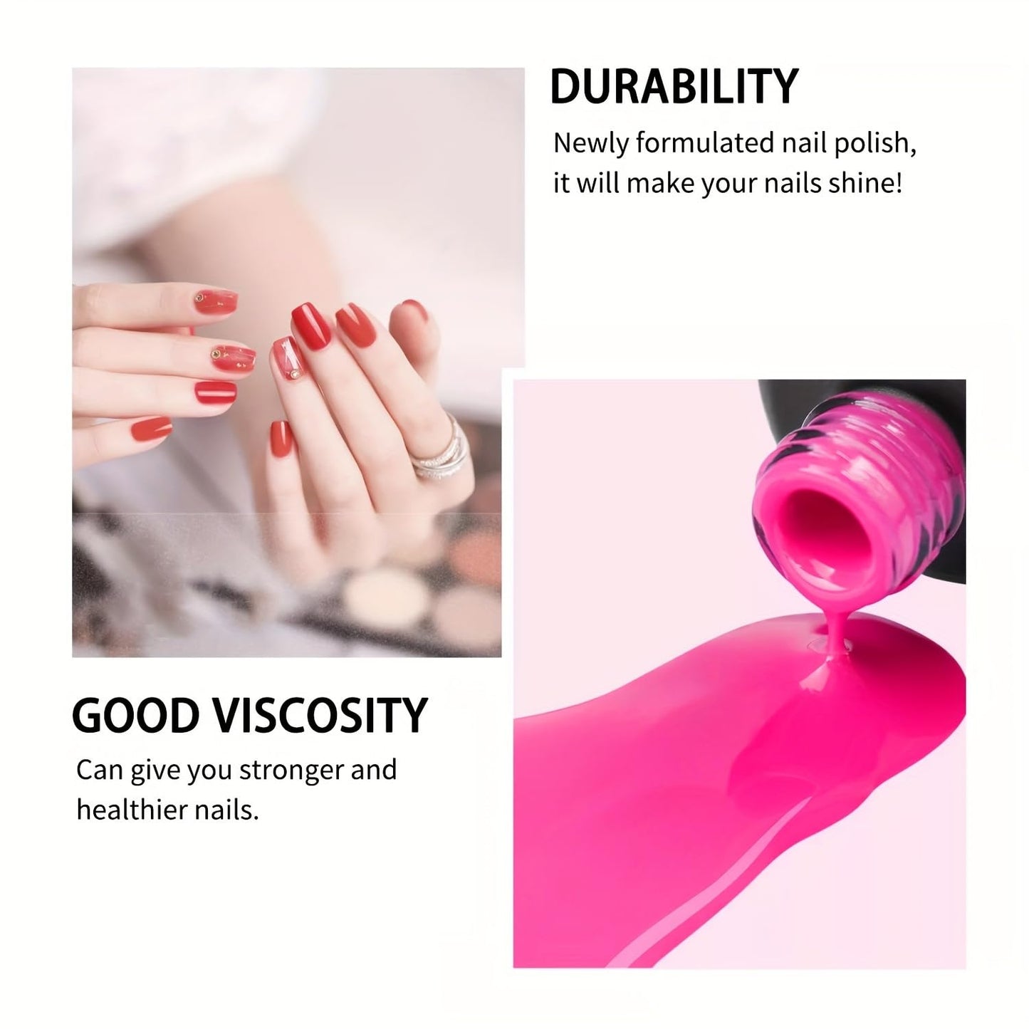 Skiennix Matte Top Coat | Protective Gel Nail Polish for Long-Lasting Professional Nails - 0.27oz