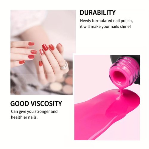 finger secret Gel Nail Polish 6 Color Kits Long Lasting Shine Gel Polish Wide Color Range Nail polish Set Professional Manicure Kit Salon DIY Nail Polish for Nail Art Beginners (color-01)