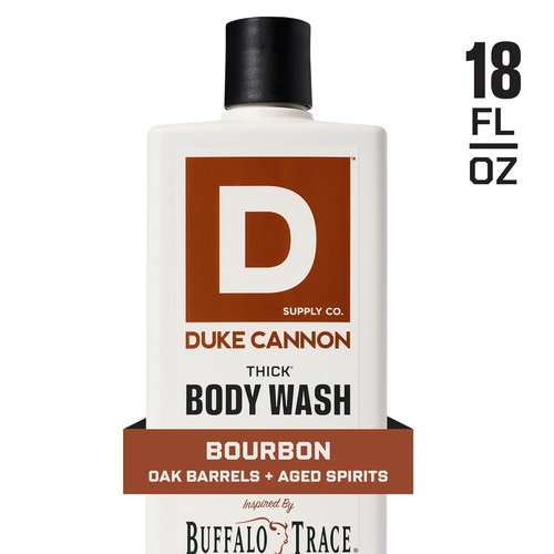 Duke Cannon Supply Co. Thick High Viscosity Body Wash - Mineral-Enriched Bourbon Scent - 18 oz