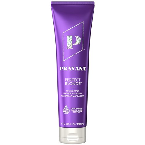 Pravana The Perfect Blonde Purple Toning Masque - Neutralizes Brassiness & Enhances Shine | Vegan, Sulfate-Free