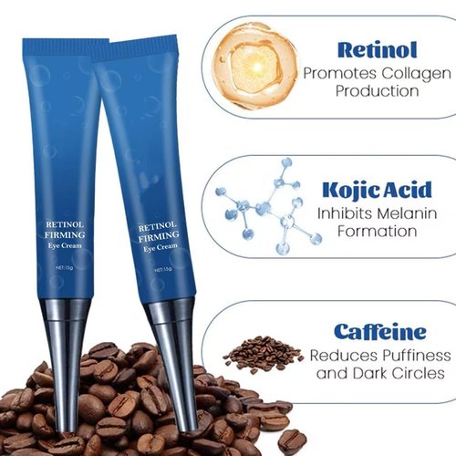 Regine Switzerland Retinol Eye Cream - Anti-Aging Treatment with Kojic Acid & Coffee Extract | 1.0 oz