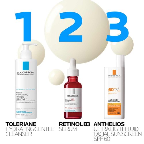 La Roche-Posay Pure Retinol Face Serum - Anti-Aging Formula with Vitamin B3 for Sensitive Skin | 1.0 Fl. Oz