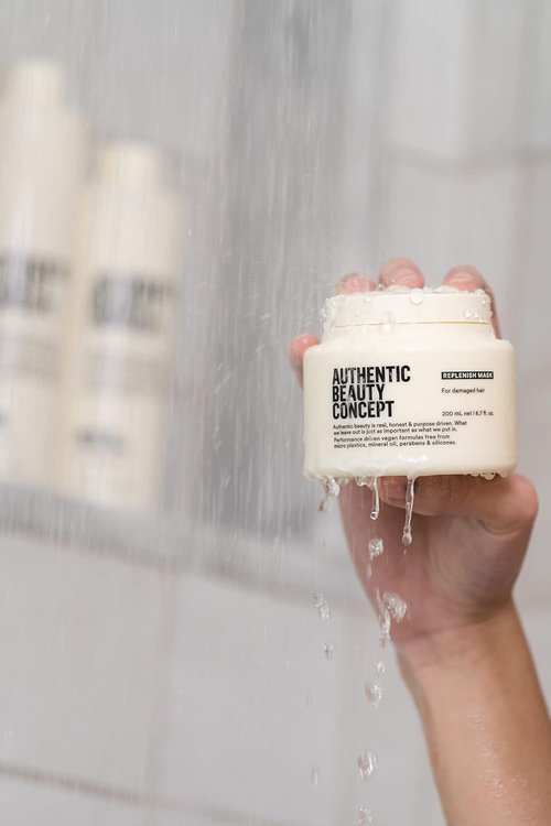 Authentic Beauty Concept Replenish Mask - Strengthens Damaged Hair Fiber | Vegan & Cruelty-Free
