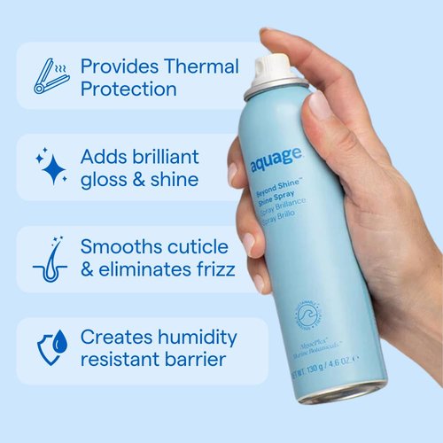 AQUAGE Beyond Shine - Fine-Mist Silkening & Glossing Spray for Curly Texture - 4.6 fl. oz