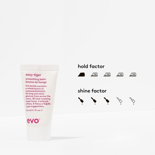 EVO Easy Tiger Straightening Balm - Smoothing Formula for Frizz-Free Hair | 3.4 oz