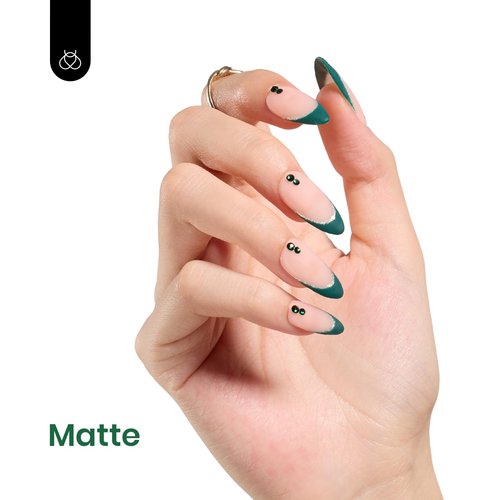 Beetles Green Gel Nail Polish – 15ml Dark Green Gel Nail Polish, Soak Off UV LED Nail Lamp St. Patrick's Day Nail Art Manicure Salon DIY Home