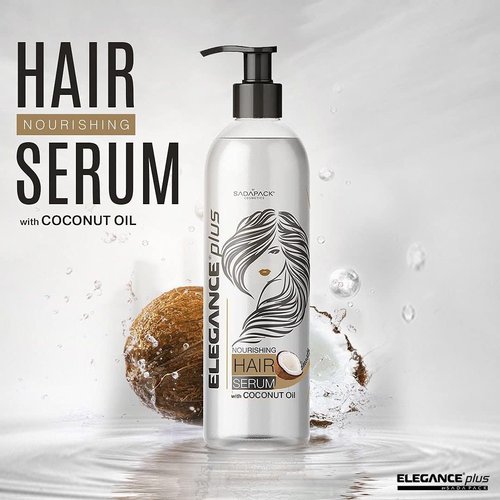 Elegance Plus Hair Serum - Nourishing Coconut Formula for Soft, Shiny Hair | 10.1 Oz