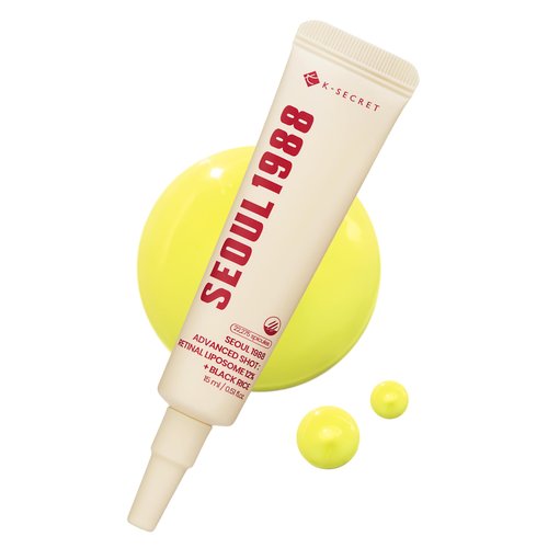 K-SECRET SEOUL 1988 Retinal Advanced Shot – Formulated with 22,275 Spicules and Advanced Retinal Liposome 12% | Fine Lines and Skin Texture Care Serum | Korean Skincare, 15ml / 0.51 fl oz