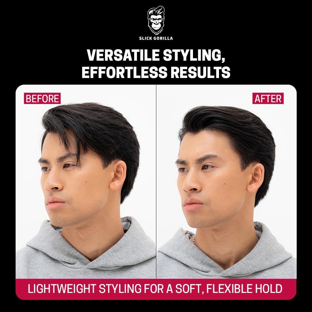 Slick Gorilla Hair Styling Cream - Lightweight Flexible Hold | Smooth Frizz Control | 3.38 fl oz