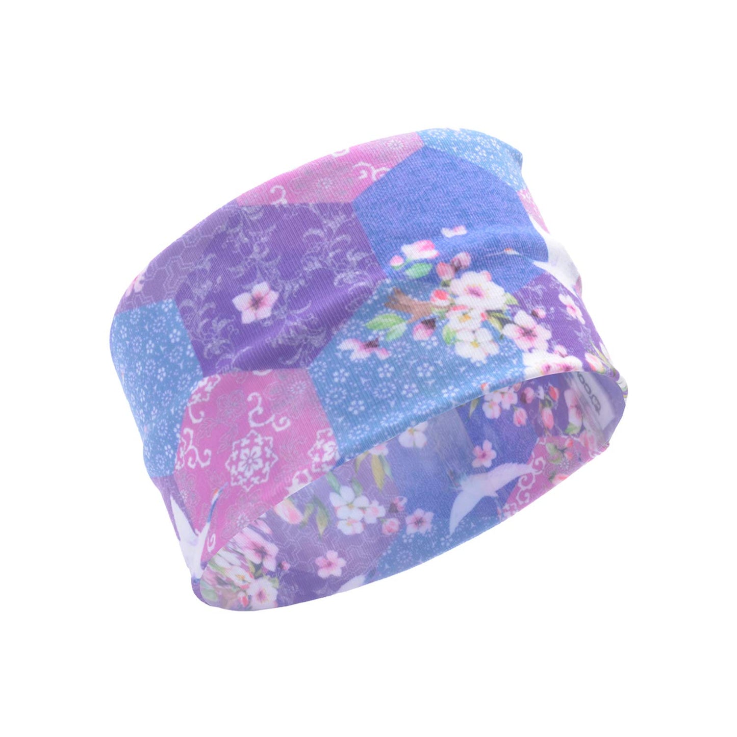 CowCow Womens Patchwork Floral Japaense Style Lightweight Headscarf