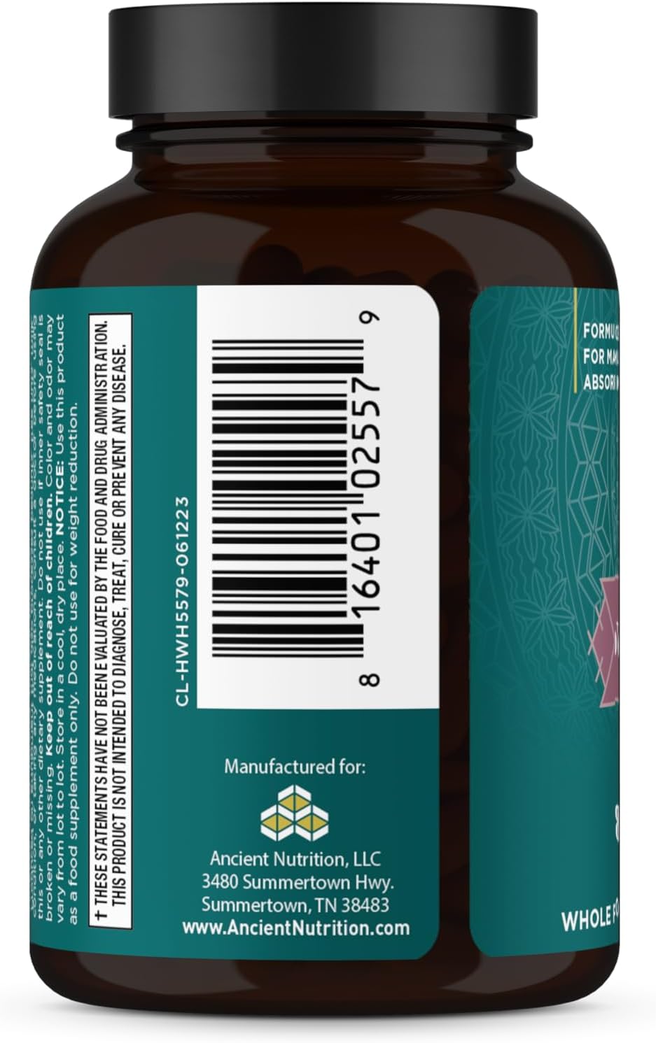 Ancient Nutrition Women's Hormone Support - Reduces Stress & Boosts Energy | 60 Gluten-Free Capsules