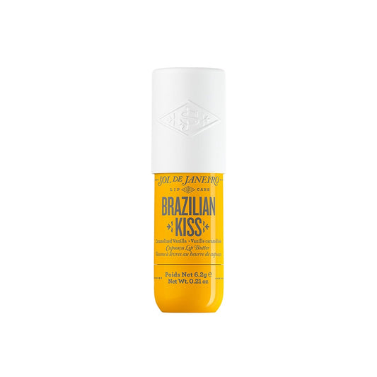 Sol de Janeiro Brazilian Kiss Lip Butter Balm - Hydrating Vanilla Formula | Vegan & Nourishing