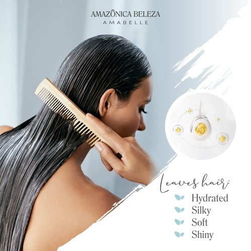 Amazonica Beleza Argan Oil Hair Mask - Intense Moisturizing & Nourishment for Dry Hair | 10 oz