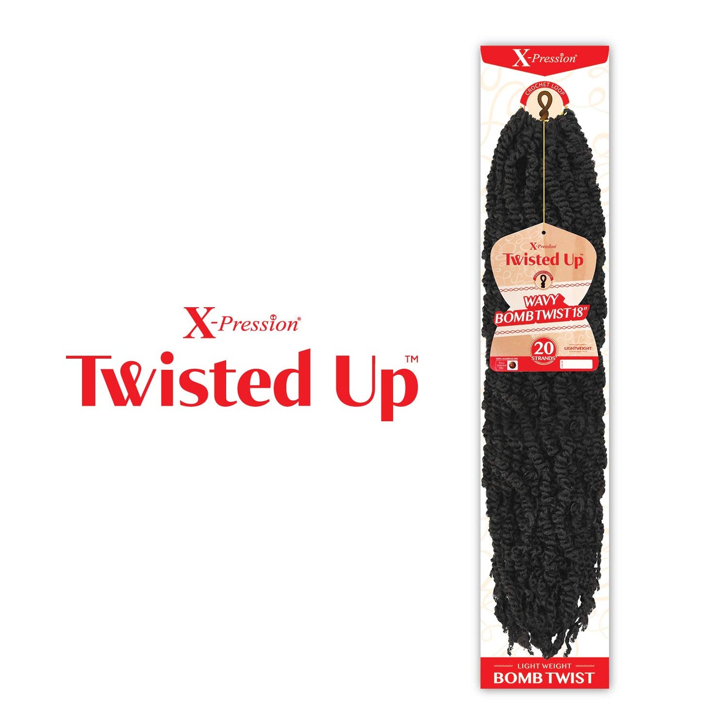 MULTI PACK DEALS! Outre Crochet Braids X-Pression Twisted Up Wavy Bomb Twist 12" (5-PACK, 2T1B/425)