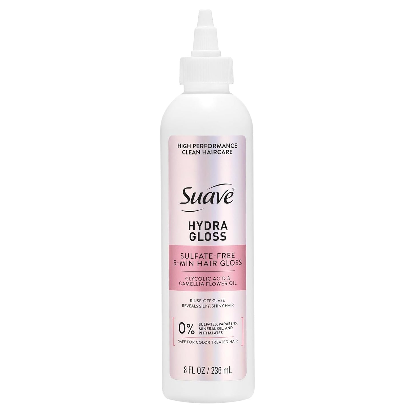 Suave Hydra Glossing Treatment - Luminous Glass Shine in 5 Minutes | Sulfate-Free, 8 oz