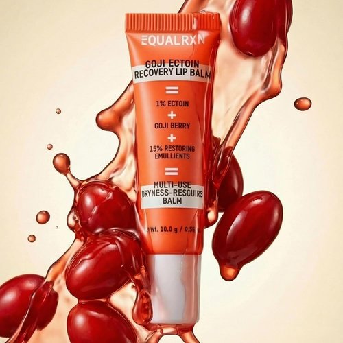 Goji Ectoin Recovery Lip Balm - Hydrating Formula with Papaya Enzyme for Dry, Chapped Lips