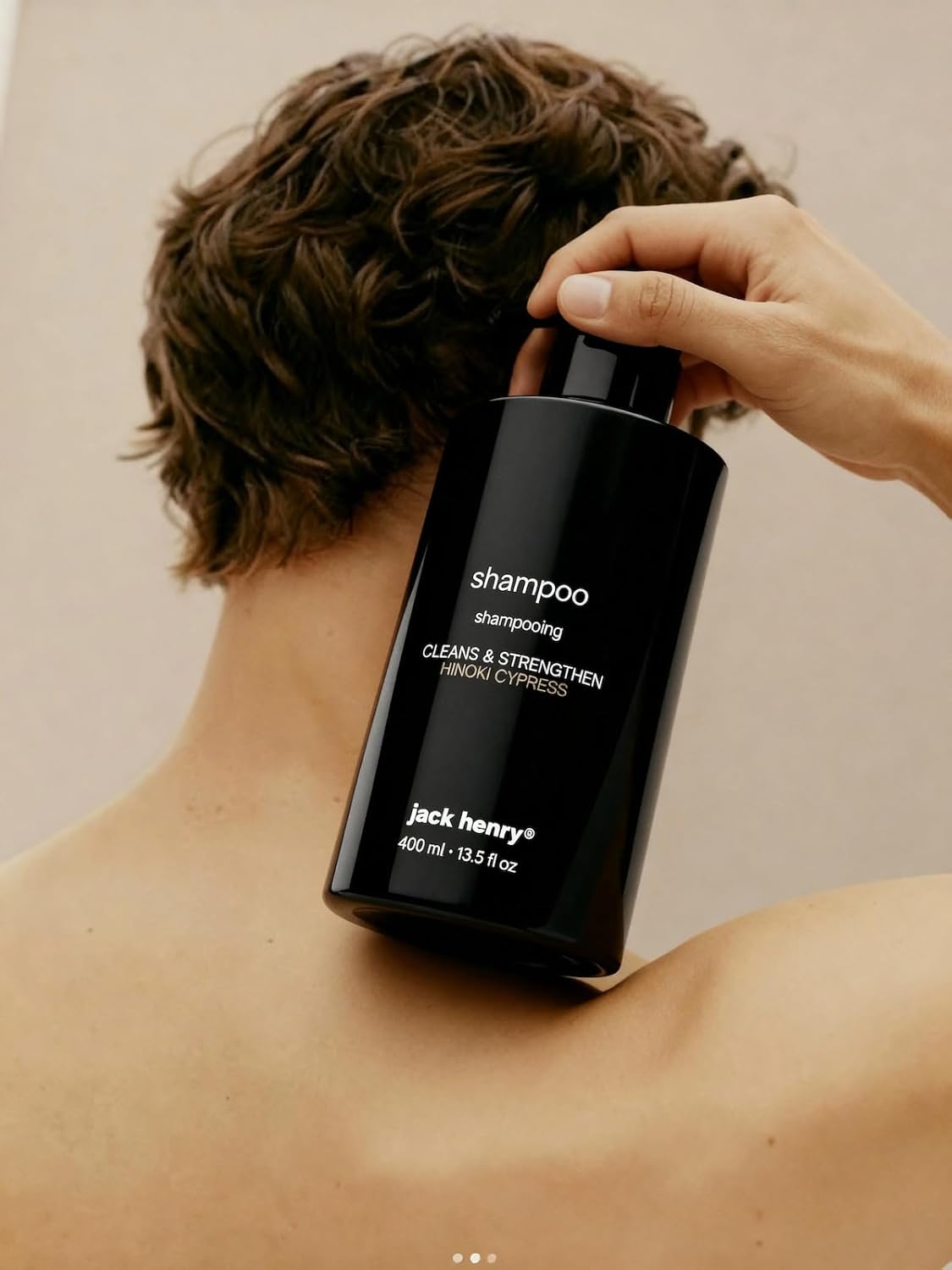 Jack Henry Creamy Shampoo - Supergreens & Keratin Formula for All Hair Types - 13.5 oz