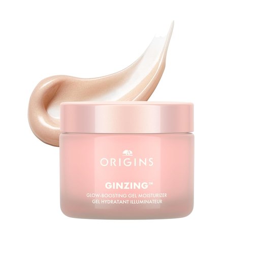 Origins GinZing Glow-Boosting Gel Moisturizer - Achieve Radiant Bronze or Pearl Glow with Hyaluronic Acid & Coffee Caffeine