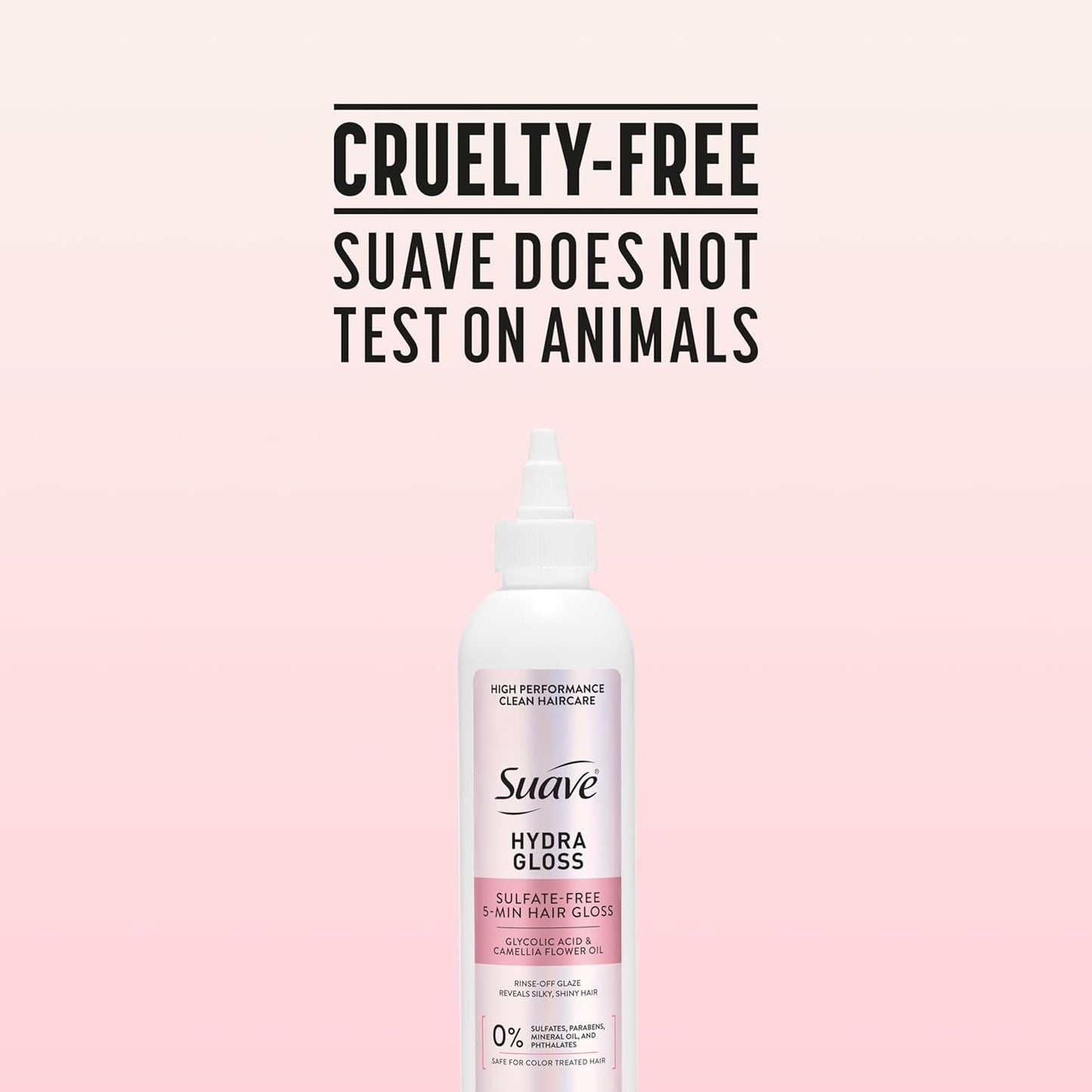 Suave Hydra Glossing Treatment - Luminous Glass Shine in 5 Minutes | Sulfate-Free, 8 oz