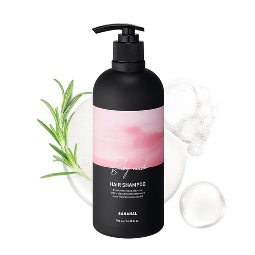 Korean Shampoo with Rosemary - Sulfate, Silicone & Paraben-Free Scalp Care - Hydrates & Strengthens Hair | 500ml / 13.5 fl oz