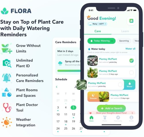 Flora Premium Plant Mister Spray Bottle - Gentle Fine Mist for Precision Hydration | Smart App Included (1 Pack)