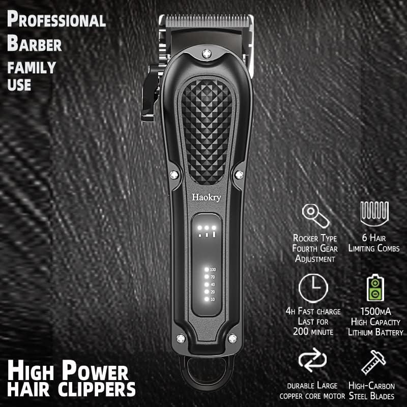 Skiennix Hair Clippers for Men - Professional Cordless & Corded Barber Clippers for Grooming