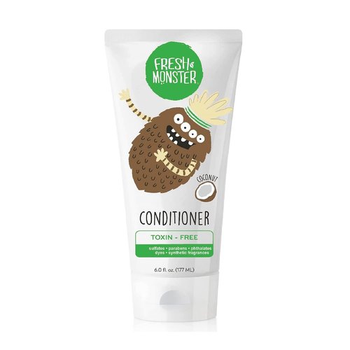 Fresh Monster Kids Hair Conditioner - Toxin-Free & Hypoallergenic Coconut Formula | 6oz