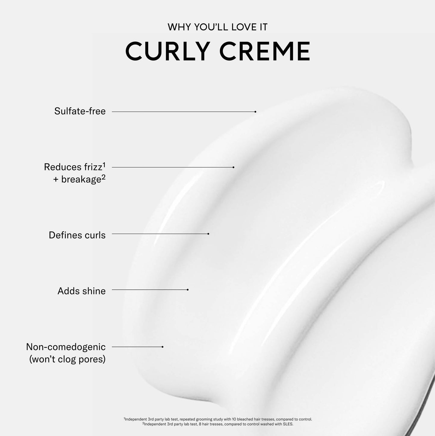 SEEN Curly Creme, Fragrance Free - Non-Comedogenic Curl Defining Styling Hair Cream - Dermatologist-Developed - Anti-Frizz- Heat Protectant - Safe for Sensitive Skin