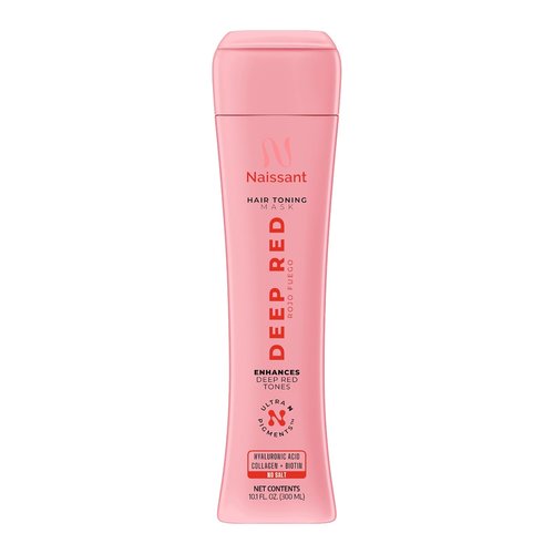 Naissant Deep Red Hair Toning Mask - Vibrant Red Tone with Hyaluronic Acid, Collagen & Biotin | 10.1 Fl. Oz