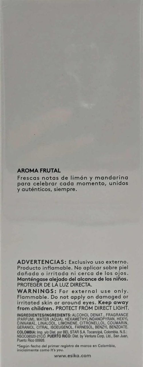Esika Eau de Toilette - Unisex Fragrance with Fresh Notes | 100 ml (3.4 fl. oz)