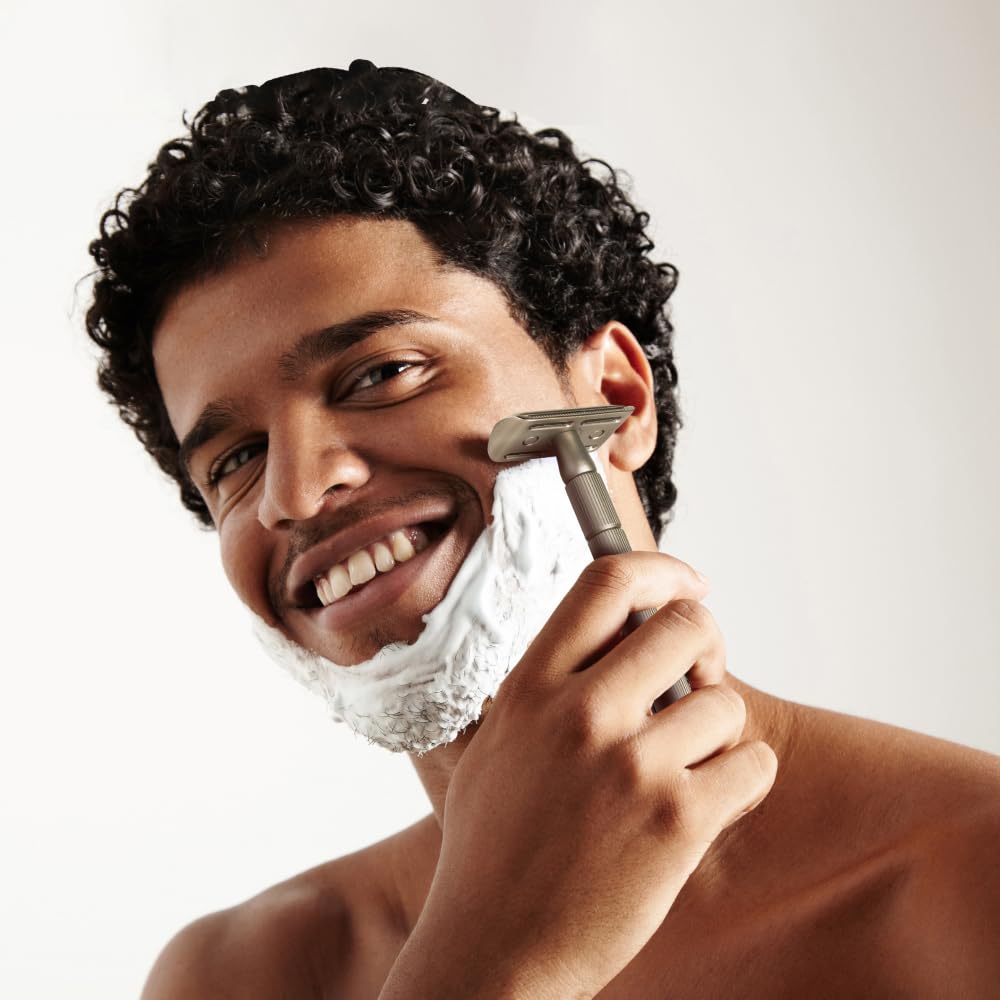 CAVEEM 60 Count Double-Edge Safety Razor Blades, Replacement Razor Refills for Shaving, Stainless Steel Blades for All Standards Double-Edge Razor