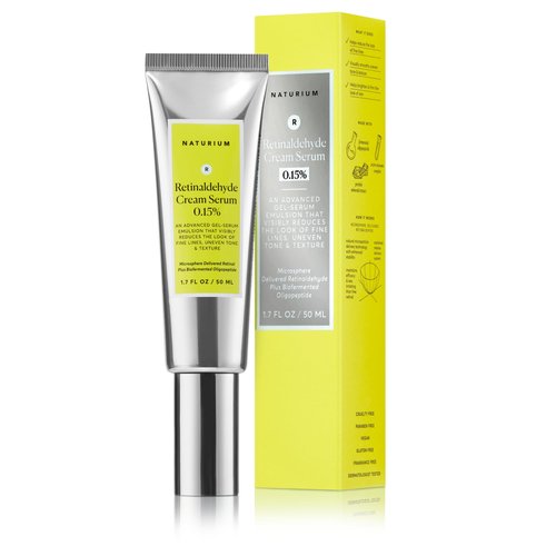 Naturium Retinaldehyde Cream Serum 0.15%, Advanced Anti-Aging & Smoothing Potent Face & Skin Care, 1.7 oz