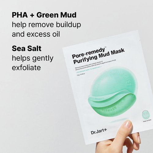 Dr.Jart+ Pore Remedy Purifying Mud Mask - Deep Cleansing Korean Skin Care | Sheet Mask