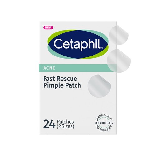 Cetaphil Acne Patches - Salicylic Acid & CICA Formula for Sensitive Skin | 24 Count, Fast Results