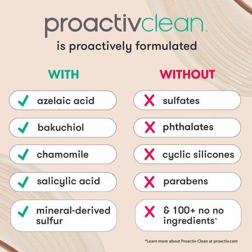 Proactiv Clean 3-Step Acne Routine | Sulfur Cleanser, Azelaic Acid Serum & Moisturizer - 30-Day Kit for Sensitive Skin