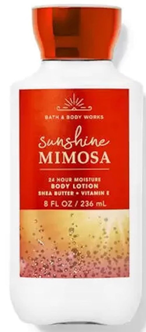 Bath & Body Works Sunshine Mimosa Super Smooth Lotion Set - 8 Oz & 4 Fl Oz Gift for Women