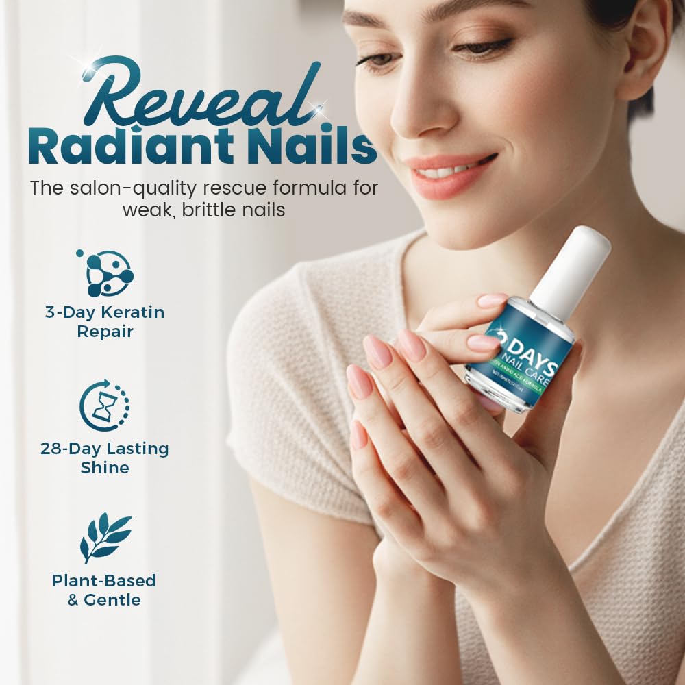 3 Days Nail Care Oil with Keratin, 2026 New Keratin Nail Strengthener, Fast Strengthening and Hydrating for Dry, Weak & Fragile Nails (1pcs)