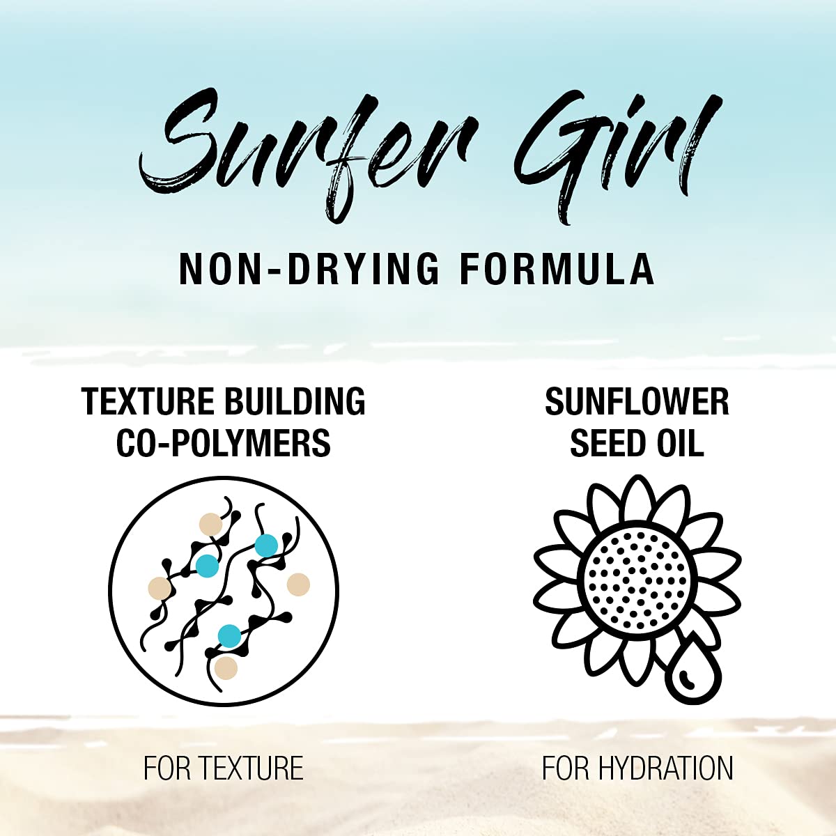 SexyHair Texture Surfer Girl Dry Texturizing Spray - Natural Shine & 24-Hour Humidity Resistance for All Hair Types