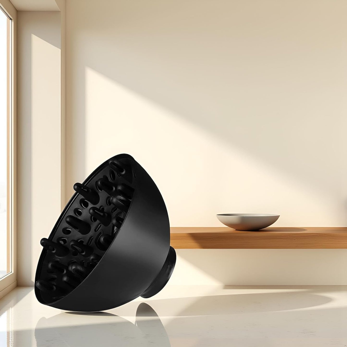 Universal Black Hair Dryer Diffuser - Perfect Attachment for Curly Hair Styling